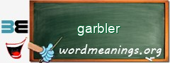 WordMeaning blackboard for garbler